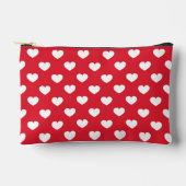Pochette À Accessoires Fond de la Saint-Valentin à motif avec des coeurs  (Recto)