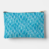 Pochette À Accessoires Forêt fractale bleue (Verso)
