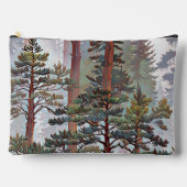Pochette À Accessoires Forêt majestueuse de pins – Œuvre d'art forestière (Recto)