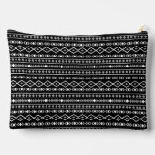 Pochette À Accessoires Formes Aztec Motif gris noir (Verso)