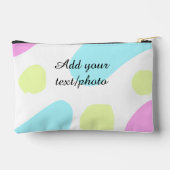 Pochette À Accessoires Formes géométriques abstraites pastel ajouter nom (Verso)