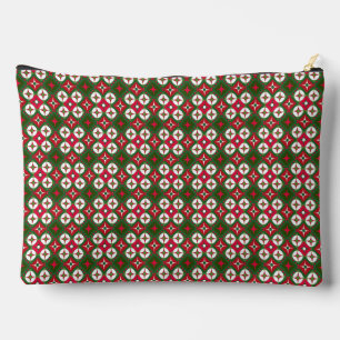 Pochette À Accessoires Formes géométriques rouge, blanc et vert