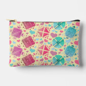 Pochette À Accessoires Formes géométriques sur jaune (Recto)