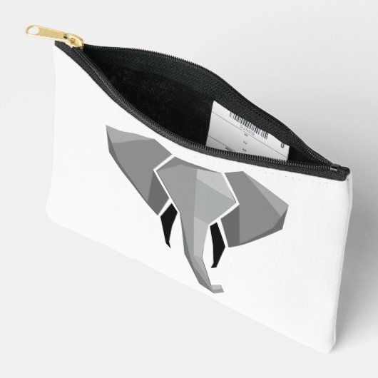 Pochette À Accessoires Formes simples Géométrie Tête d'éléphant (Ouvrir)