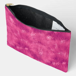 Pochette À Accessoires Fourrure synthétique rose vif