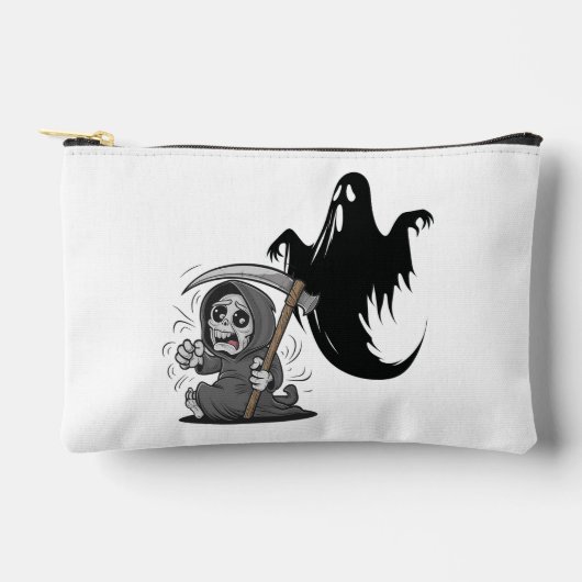 Pochette À Accessoires Foutaise et fantôme effrayés. (Recto)
