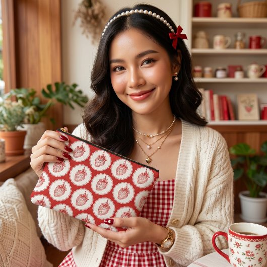Pochette À Accessoires Fraise