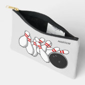 Pochette À Accessoires Frappe Bowling Nom Personnalisé (Ouvrir)