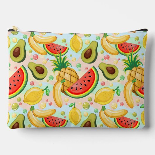 Pochette À Accessoires Fruits d'été frais Motif (Recto)