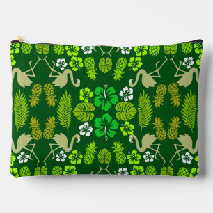 Pochette À Accessoires Fruits tropicaux floraux verts