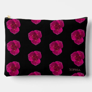 Pochette À Accessoires Fuchsia Orchidées