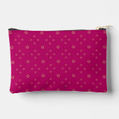 Pochette À Accessoires Fuchsia | Zinnia Doré Soleil (Verso)