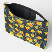 Pochette À Accessoires Fun Daffodil Floral Pattern Accessoire Personnalis (Ouvrir)