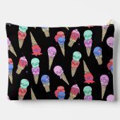 Pochette À Accessoires Fun Melty Summer Goth Crâne glace crème pastel noi (Verso)