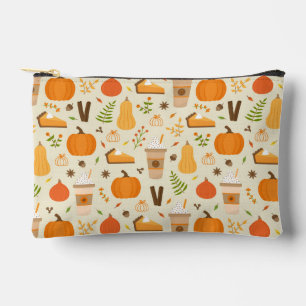 Pochette À Accessoires Fun Orange Fall Motif