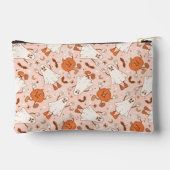 Pochette À Accessoires Fun Retro Ghost & Jack-O-Lantern Motif (Verso)