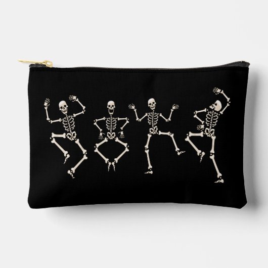 Pochette À Accessoires Funny Halloween Lover Dance with the Skeleton (Recto)