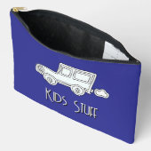 Pochette À Accessoires Funny Voiture Enfants Stuff Blue (Ouvrir)