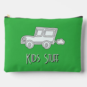 Pochette À Accessoires Funny Voiture Enfants Stuff Green