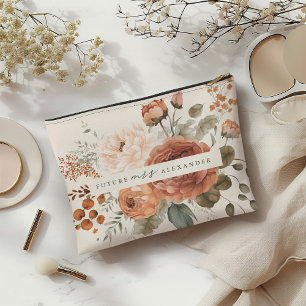 Pochette À Accessoires Futur Floral Mme Bride À Être Des Cadeaux