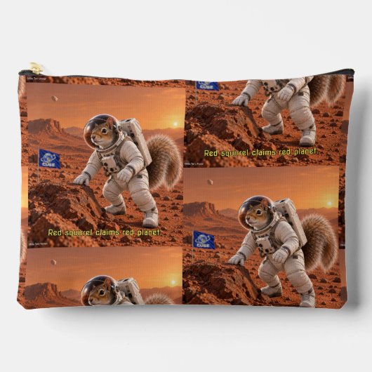 Pochette À Accessoires Futur spatial des écureuils (Recto)