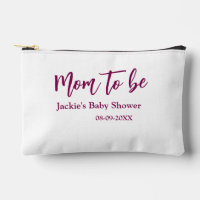 future maman baby shower nom date rose simple mini