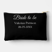 Pochette À Accessoires futurelle nom date noir blanc enterrement de vie d (Verso)