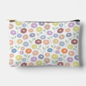 Pochette À Accessoires Fuzzy Flower Pattern Pastels on White (Recto)