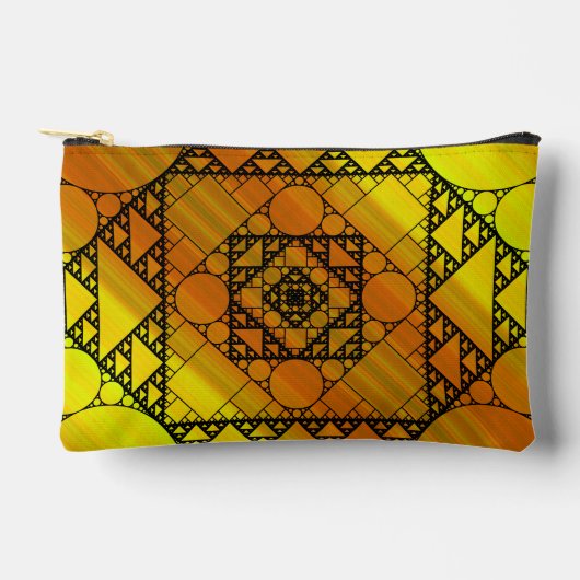 Pochette À Accessoires Géométrie fractale (Recto)