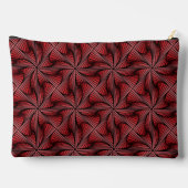Pochette À Accessoires Géométrique 3D en rotation spirale rouge (Verso)