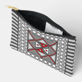 Pochette À Accessoires Géométrique Alterné (Ouvrir)
