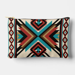 Pochette À Accessoires Géométrique Bohème