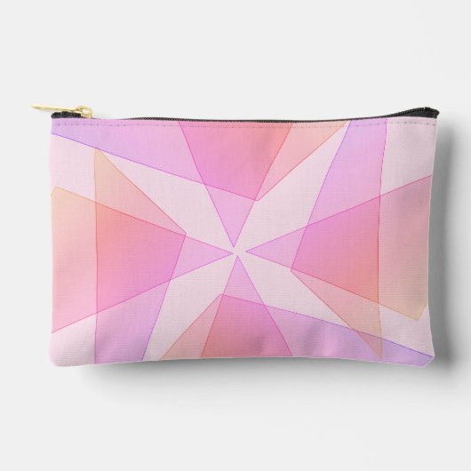 Pochette À Accessoires Géométrique rose (Recto)