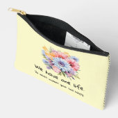 Pochette À Accessoires Gerbera flowers positive words yellow (Ouvrir)