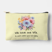 Pochette À Accessoires Gerbera flowers positive words yellow (Recto)