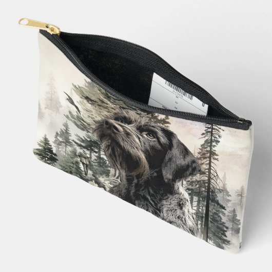 Pochette À Accessoires German Wirehaired Pointer (Ouvrir)