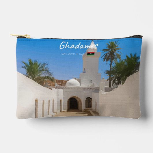 Pochette À Accessoires Ghadames, Libye - Mosquée Blanche (Recto)