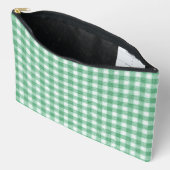 Pochette À Accessoires Gingham vert menthe  (Ouvrir)