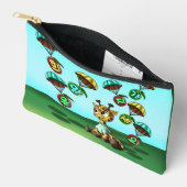 Pochette À Accessoires Giraffe et mot coréen (Ouvrir)