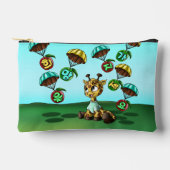 Pochette À Accessoires Giraffe et mot coréen (Recto)