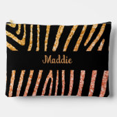 Pochette À Accessoires Glittery Zebra Stripes Motif (Recto)