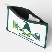 Pochette À Accessoires Gnome de la Saint-Patrick avec chope de bière (Ouvrir)