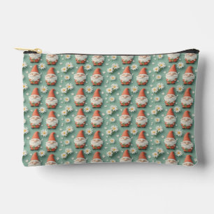 Pochette À Accessoires Gnome et marguerite Motif sans couture