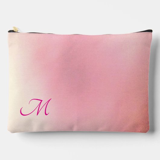Pochette À Accessoires Gradient Pastel Pink peut modifier initial (Recto)