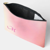 Pochette À Accessoires Gradient Pastel Pink peut modifier initial (Ouvrir)