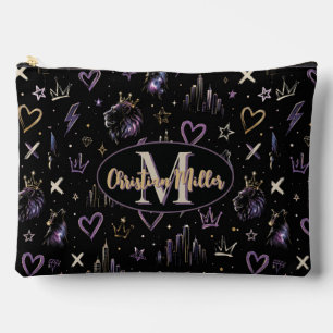 Pochette À Accessoires Graffiti Urbain Personnalisé Doodle Cosmique