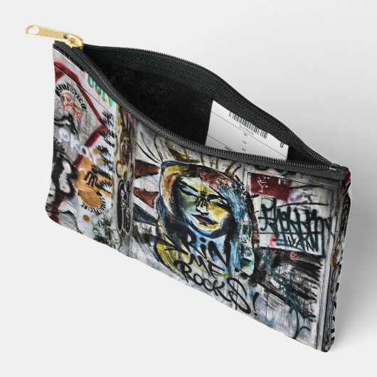 Pochette À Accessoires Graffiti Urban Street Cool Grunge Moderne Unique (Ouvrir)