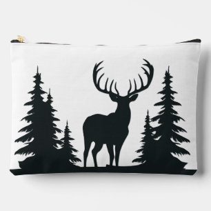Pochette À Accessoires Grand cerf parmi les pins