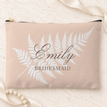 Grand nom de demoiselle d'honneur Soft Peach White