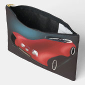 Pochette À Accessoires Grand Poussette Rouge (Ouvrir)